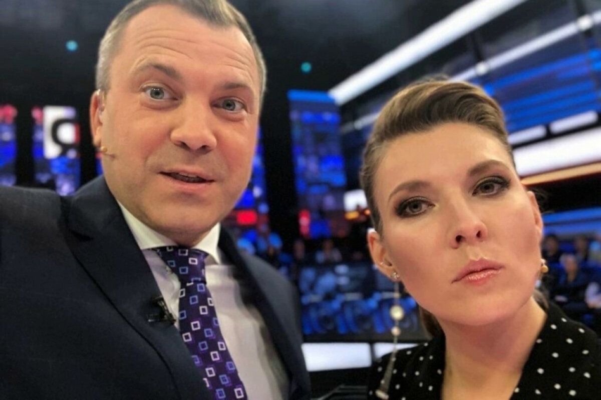 Муж Скабеевой не сдержался в ответ на неудобный вопрос о своей зарплате в 14 миллионов - кадры реакции