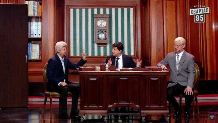 В «95 квартале» высмеяли Кравчука и Фокина