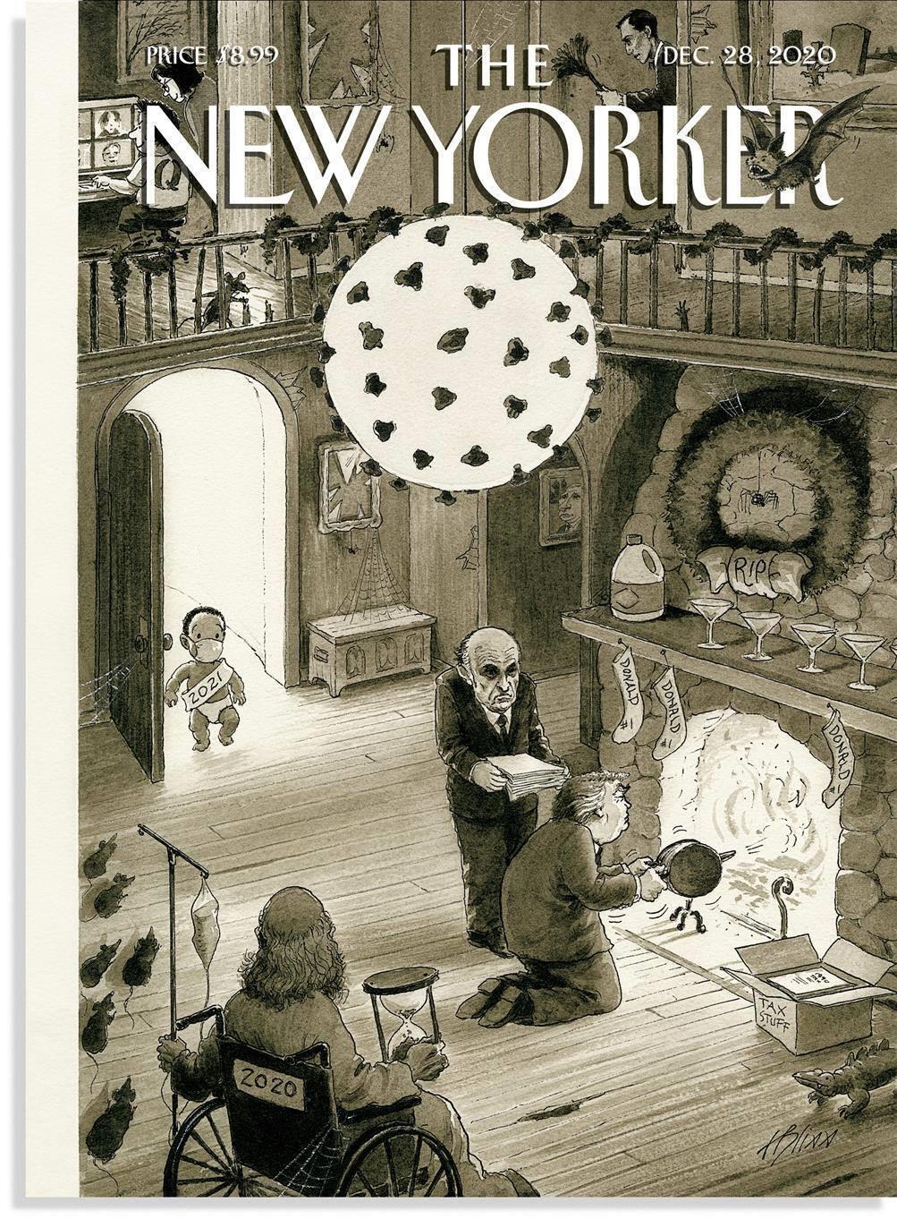 Журнал The New Yorker подытожил 2020-й забавной обложкой, где все ищут Путина. Фото