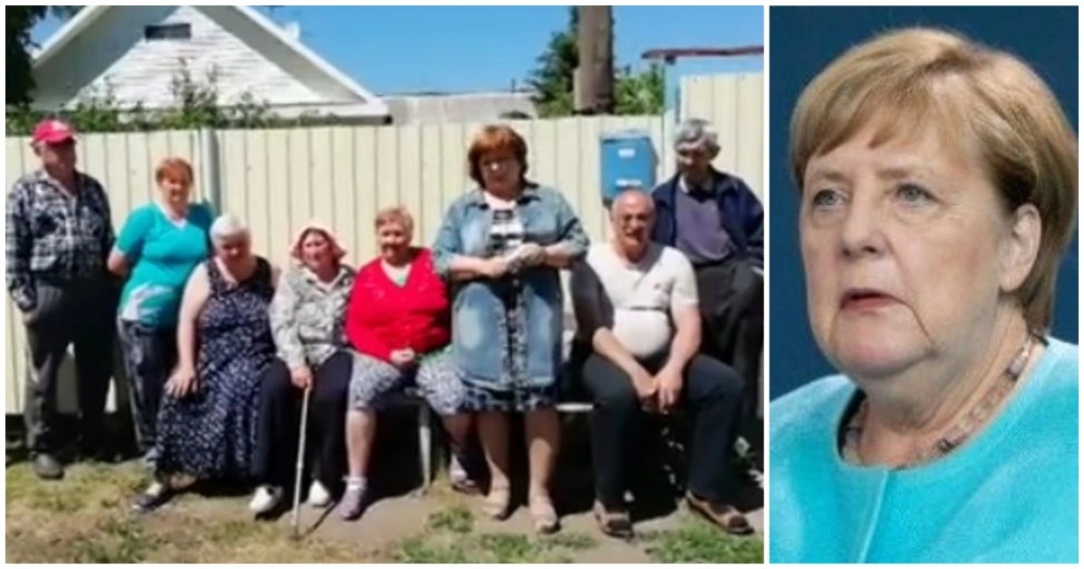 Жители деревни под Омском голосуя за Путина, жизненных благ почему-то требуют от Меркель (Видео)