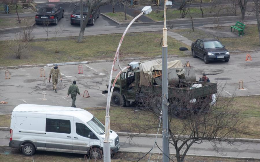 В Киеве уничтожены рашисты переехавшие машину на Оболони
