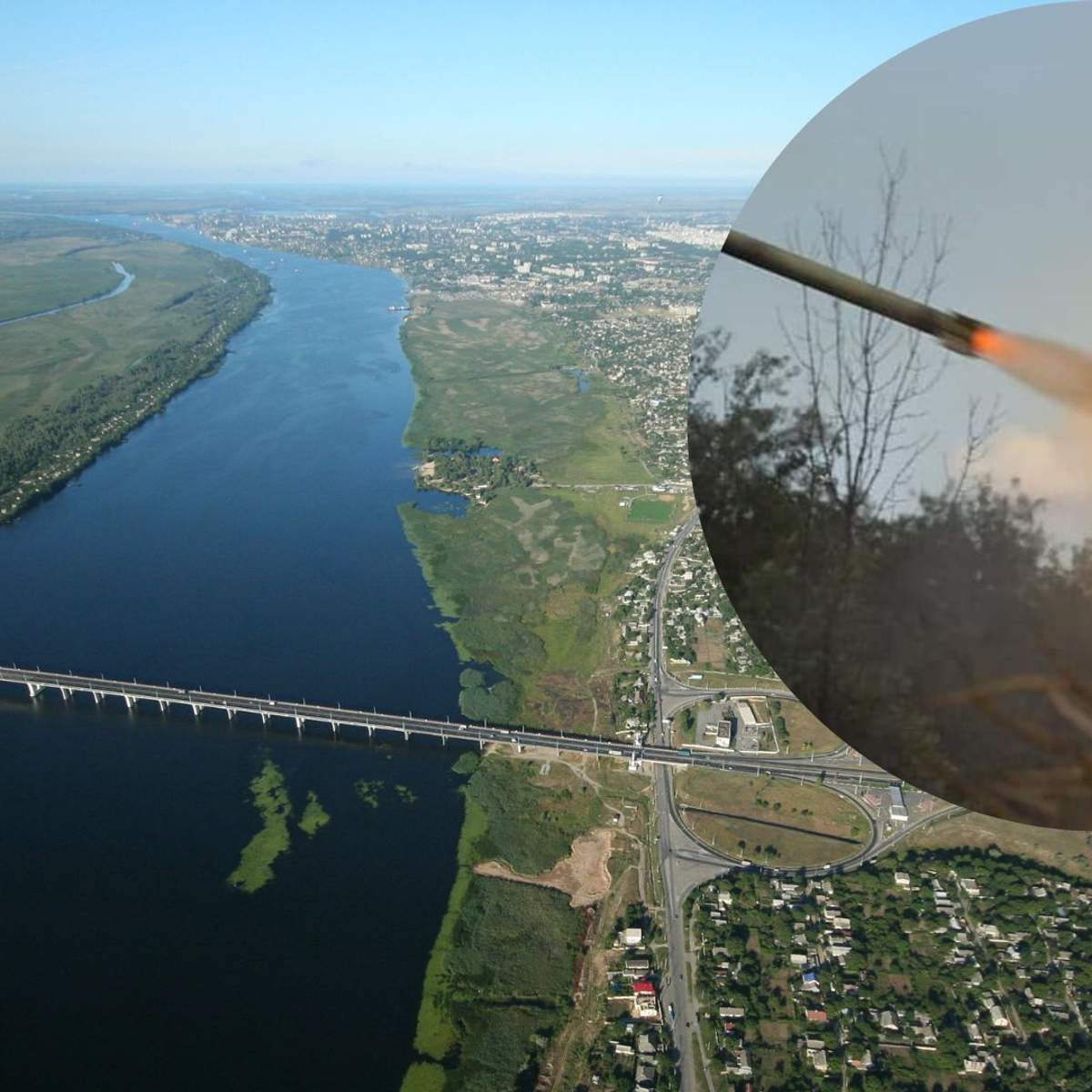 На Херсонщине прогремели взрывы: местные жители сообщили о прилетах в районе моста. Видео