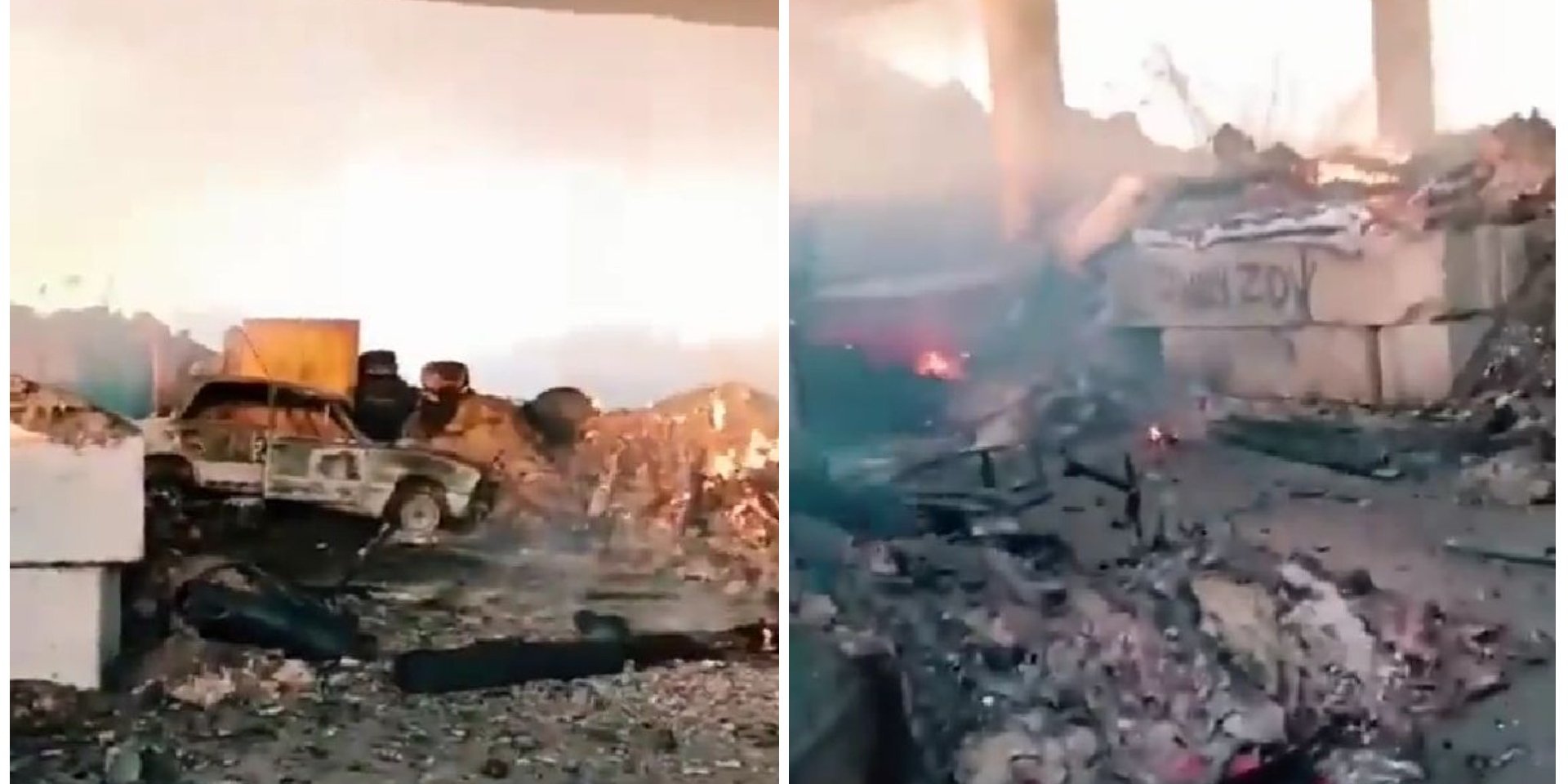 Пытались спрятаться под мостом. ВСУ превратили блокпост оккупантов под Донецком в «ад» — видео