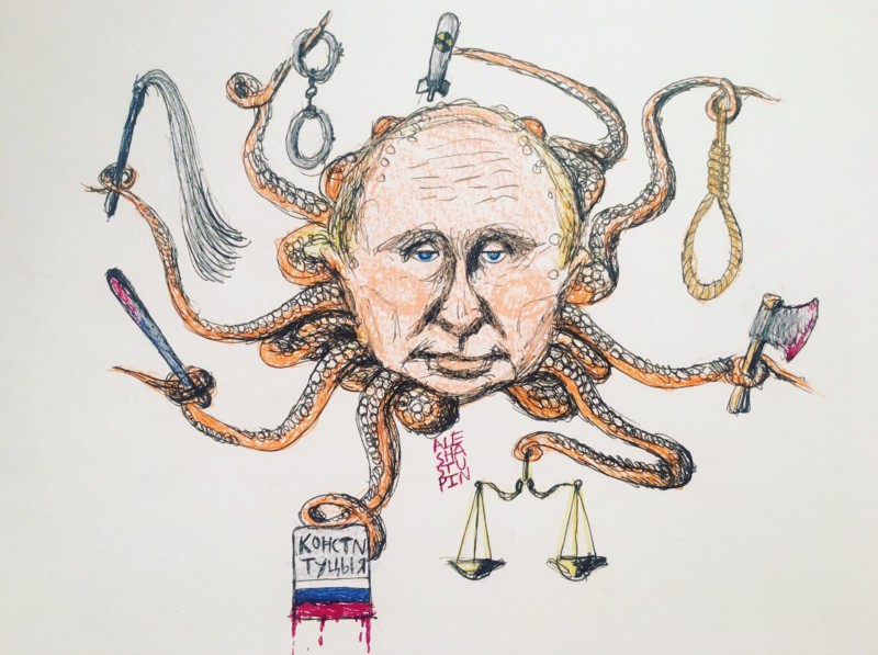 А ты своих военных преступников посадил? Почему у тебя Стрелков на свободе гуляет? Почему Бородай не в тюрьме? Ходаковский?