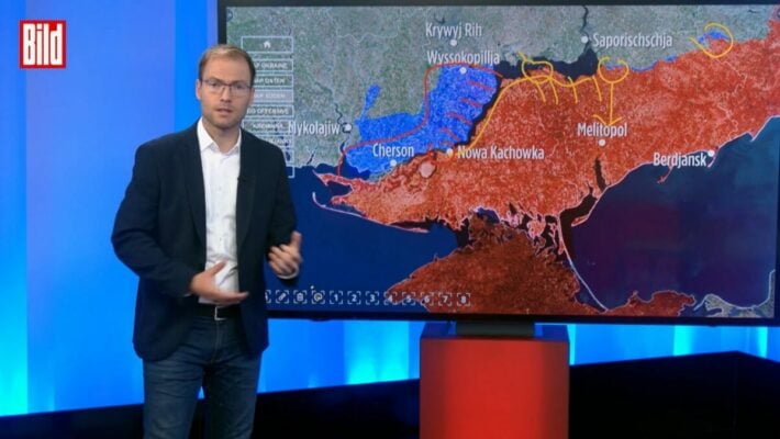 BILD: ВСУ могут начать наступление через пересохшее Каховское водохранилище