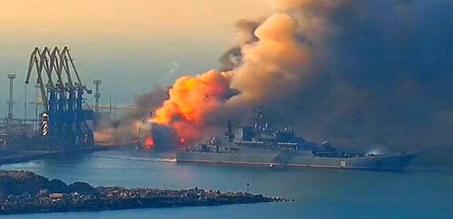 В ВМС заявили, что Украина вывела из строя пять больших десантных кораблей РФ