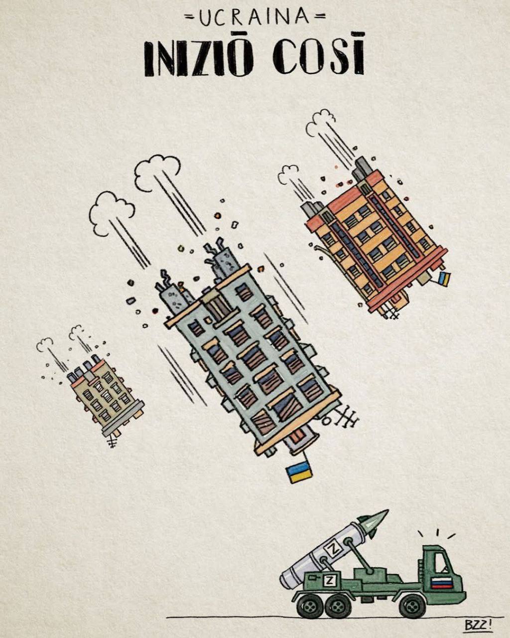 Итальянцы показали Трампу, как украинские дома атакуют "мирные ракеты РФ"