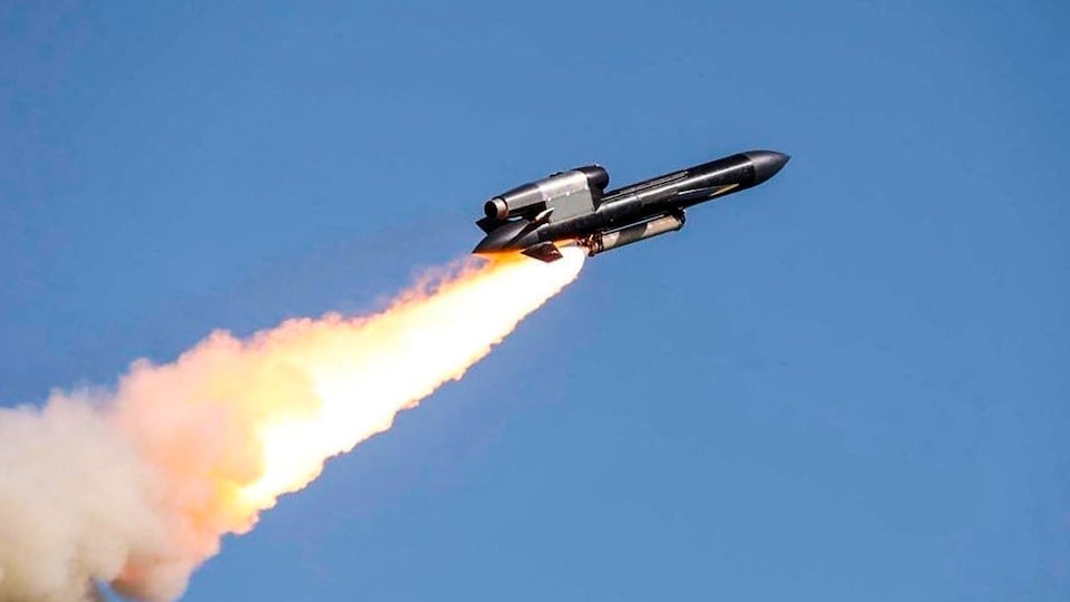 Россияне показали кадры полета ракеты «Фламинго» во время атаки на Москву