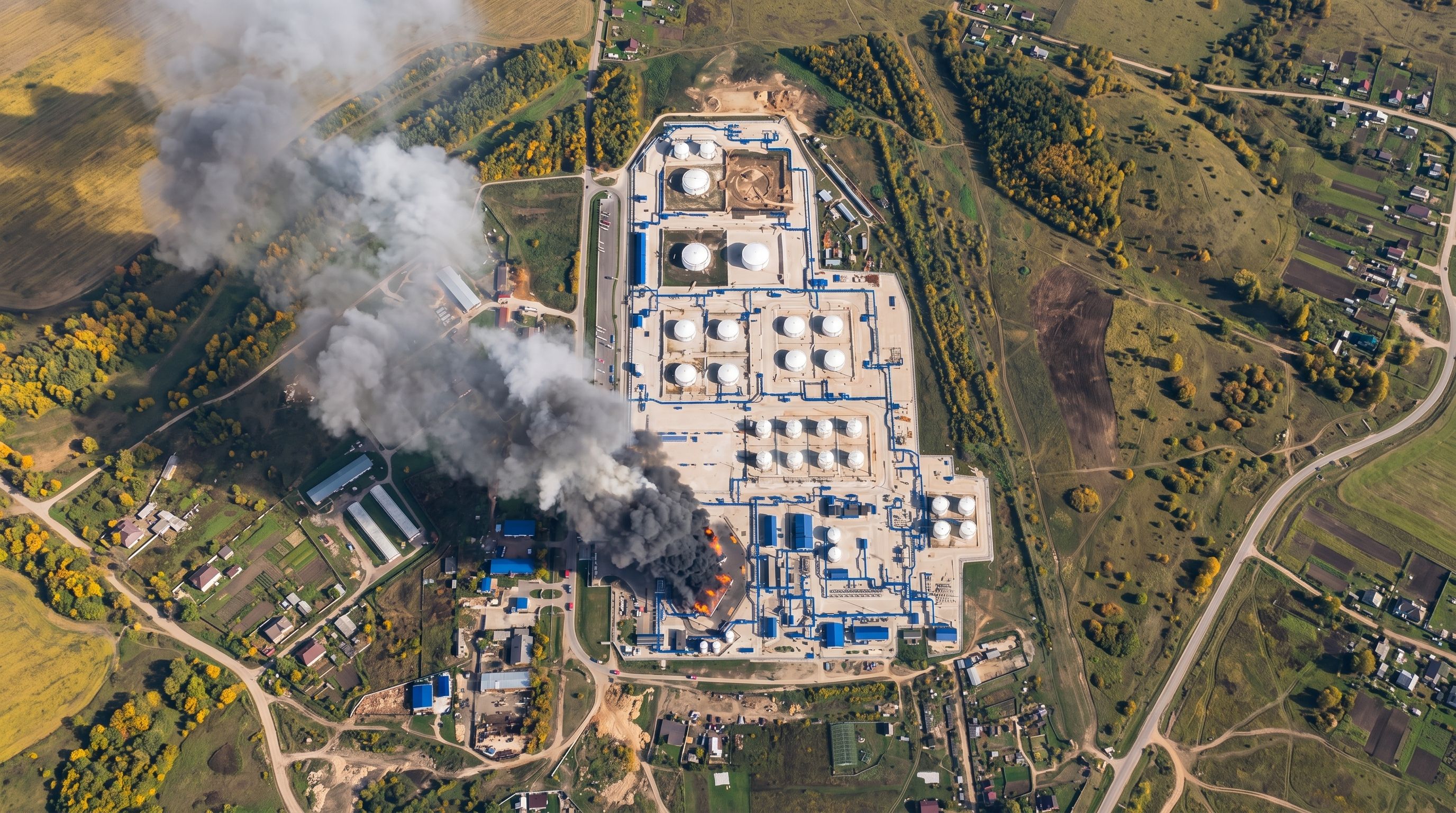 Во время атаки дронов на Московскую область под удар попала крупнейшая нефтебаза региона